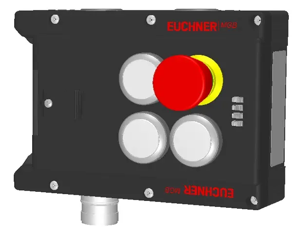 Produktfoto 1 von Euchner MGB-L1-APA-AP4A1-S1-L-158119, Zuhaltemodul mit 3 Taster, Not-Halt, RC18