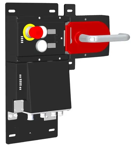 Produktfoto 1 von Euchner MGB-L1HB-EIA-R-126636, Zuhalteset mit 2 Tastern, Not-Halt