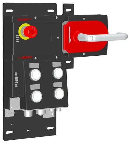 Produktfoto 1 von Euchner MGB-L1HB-EIA-R-159094, Zuhalteset mit 4 Tastern, Not-Halt