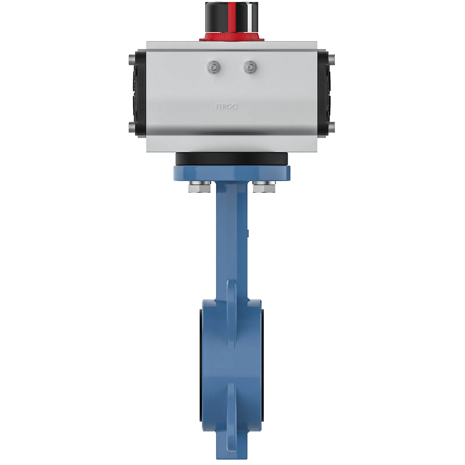 Produktfoto 1 von Fergo AK200 Absperrklappe DN 65 PN10/16 EPDM doppeltwirkend Antrieb