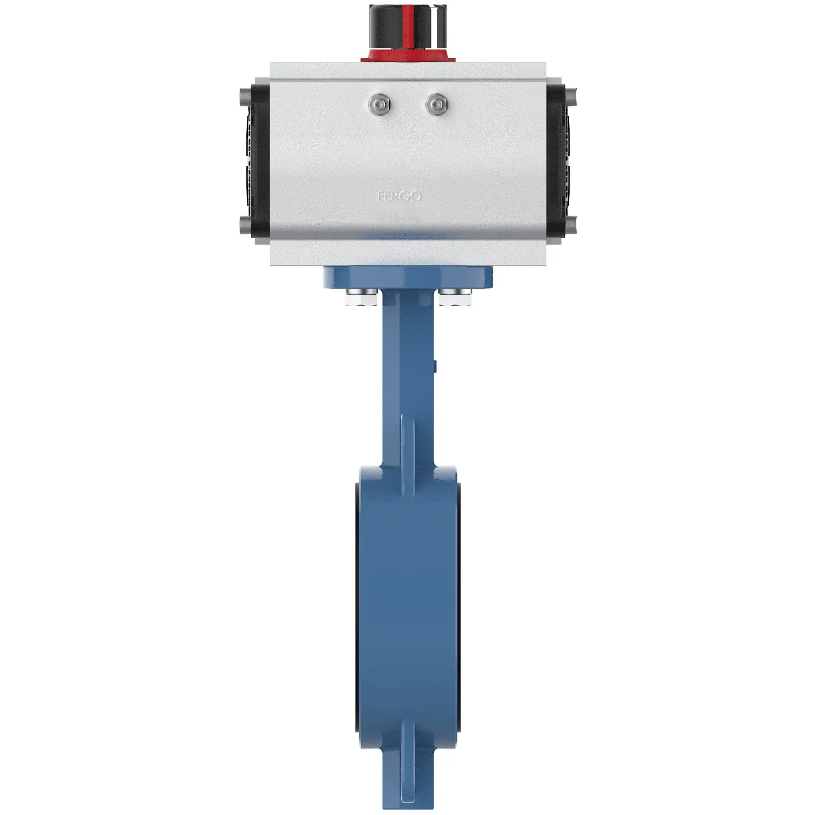 Produktfoto 1 von Fergo AK200 Absperrklappe DN 100 PN10/16 NBR doppeltwirkend pneumatisch