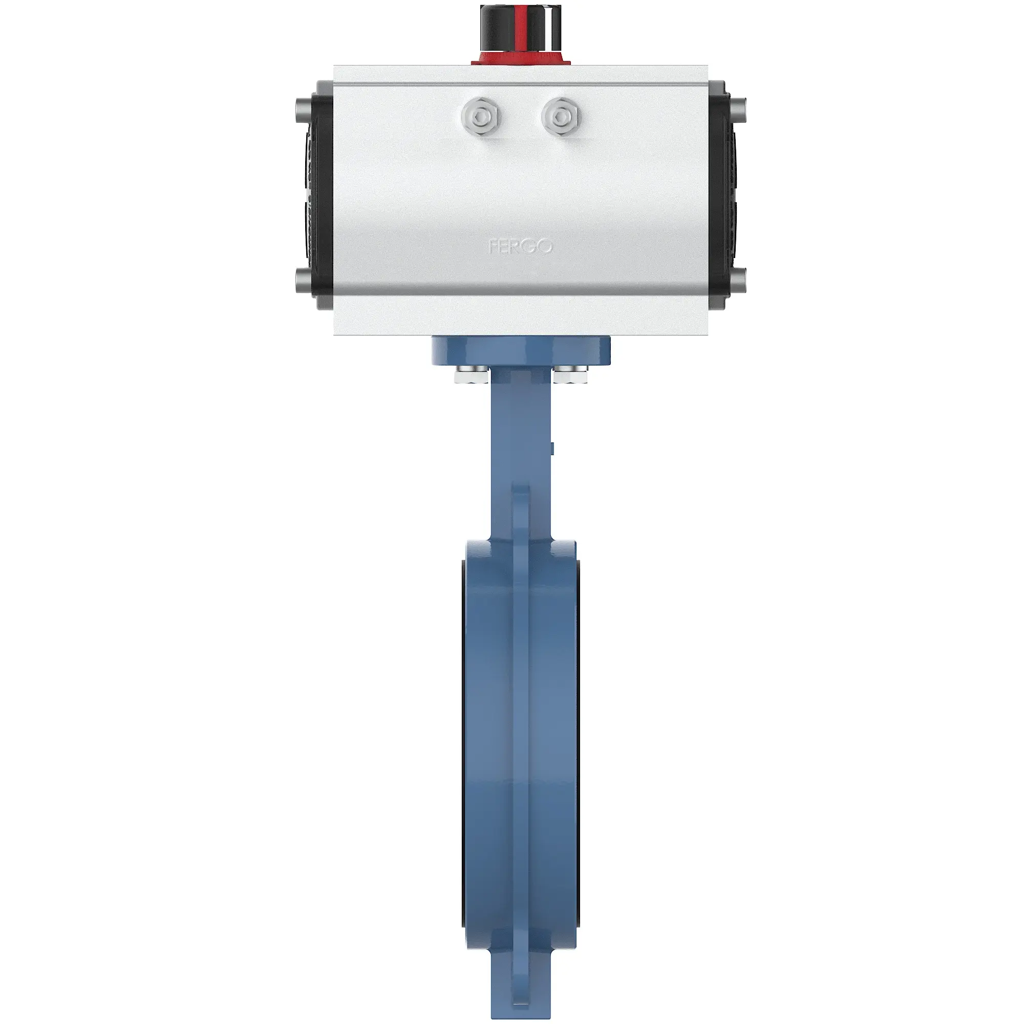 Produktfoto 1 von Fergo AK200 Absperrklappe DN 150 PN10/16 NBR doppeltwirkend pneumatisch