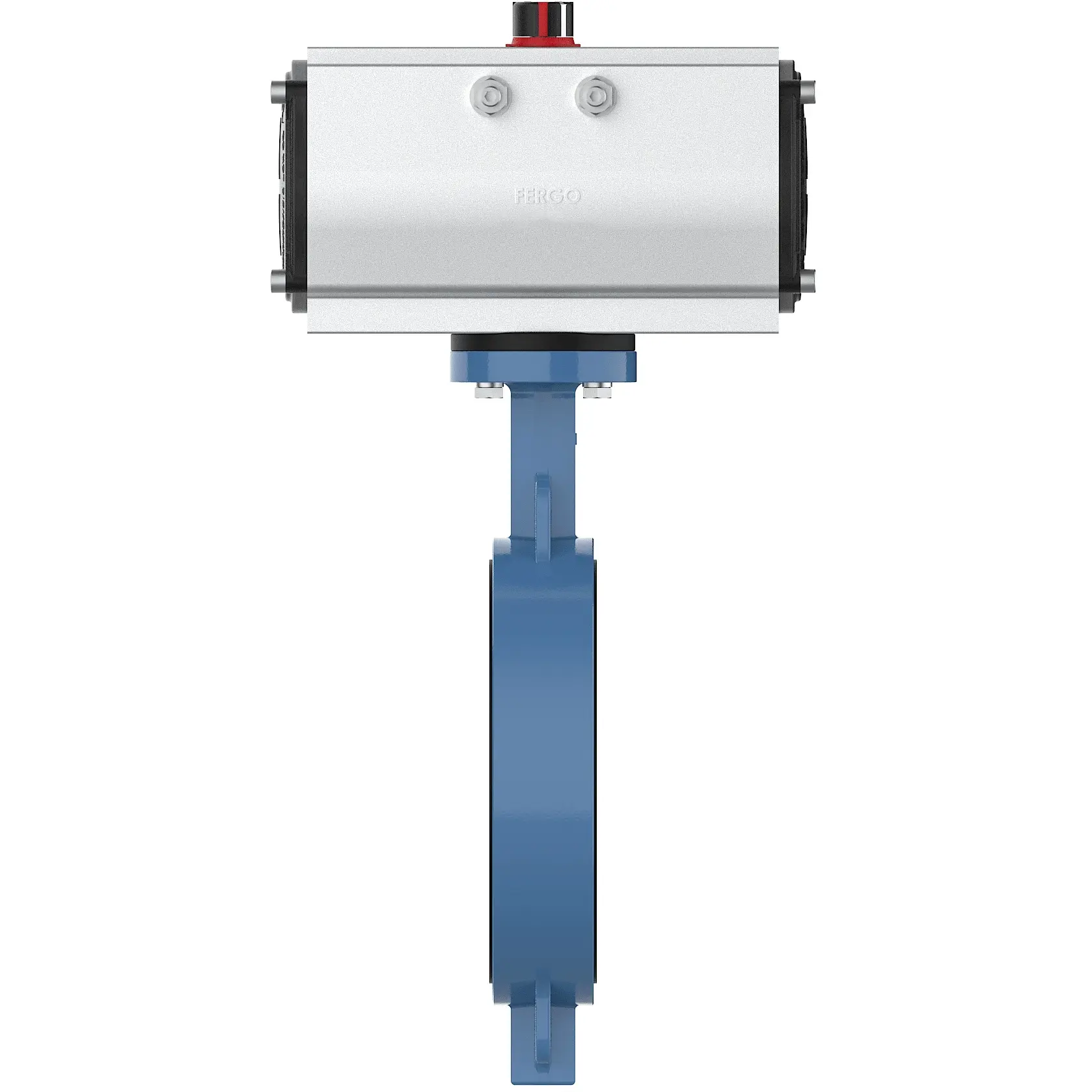 Produktfoto 1 von Fergo AK200 Absperrklappe DN 250 PN10/16 NBR doppeltwirkend Antrieb