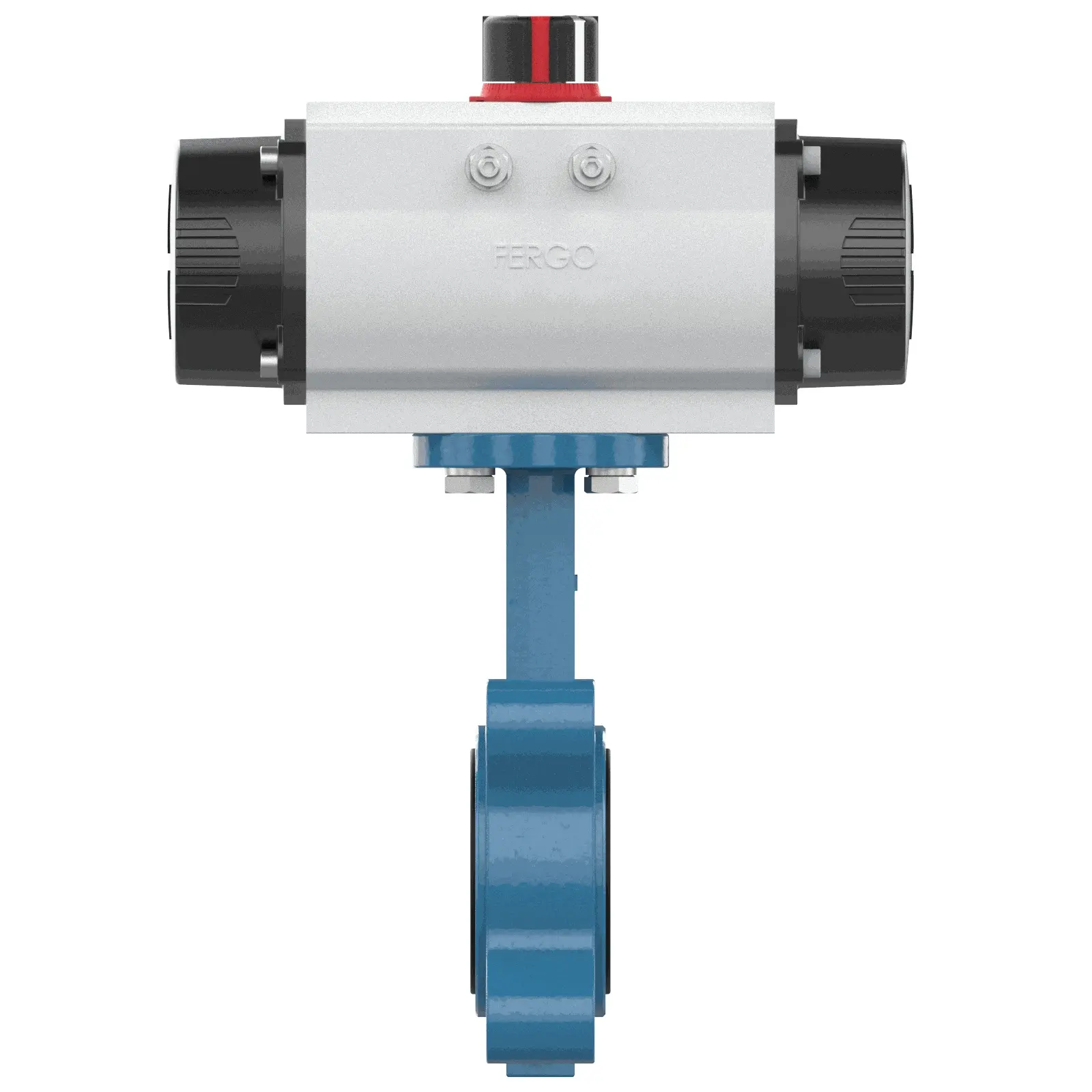 Produktfoto 1 von Fergo AK201 Absperrklappe DN 65 PN10/16 NBR einfachwirkend pneumatischer Antrieb