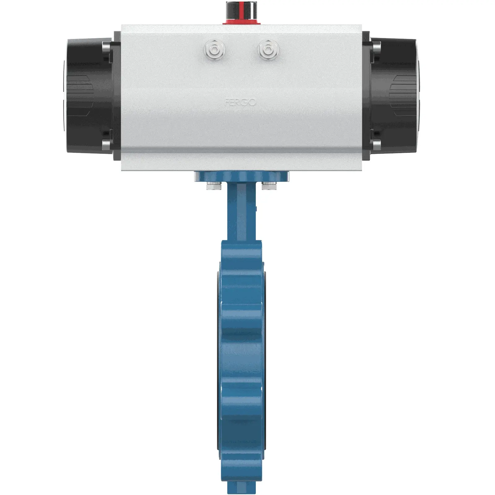 Produktfoto 1 von Fergo AK201 Absperrklappe DN 200 PN10 NBR einfachwirkend pneumatischer Antrieb