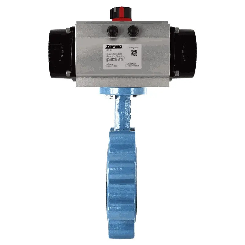 Produktfoto 1 von Fergo AK201 Anflansch Absperrklappe DN 250 PN10 NBR einfachwirkend Antrieb