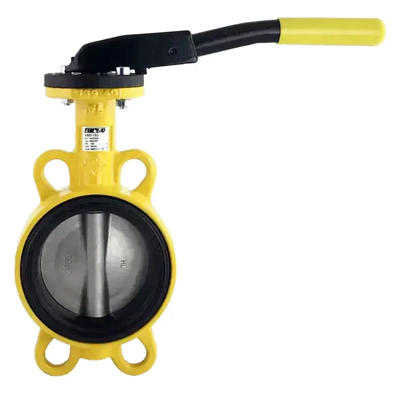 Produktfoto 1 von Fergo AK210G Gas Absperrklappe DN 150 PN10/16 DVGW NBR Handhebel