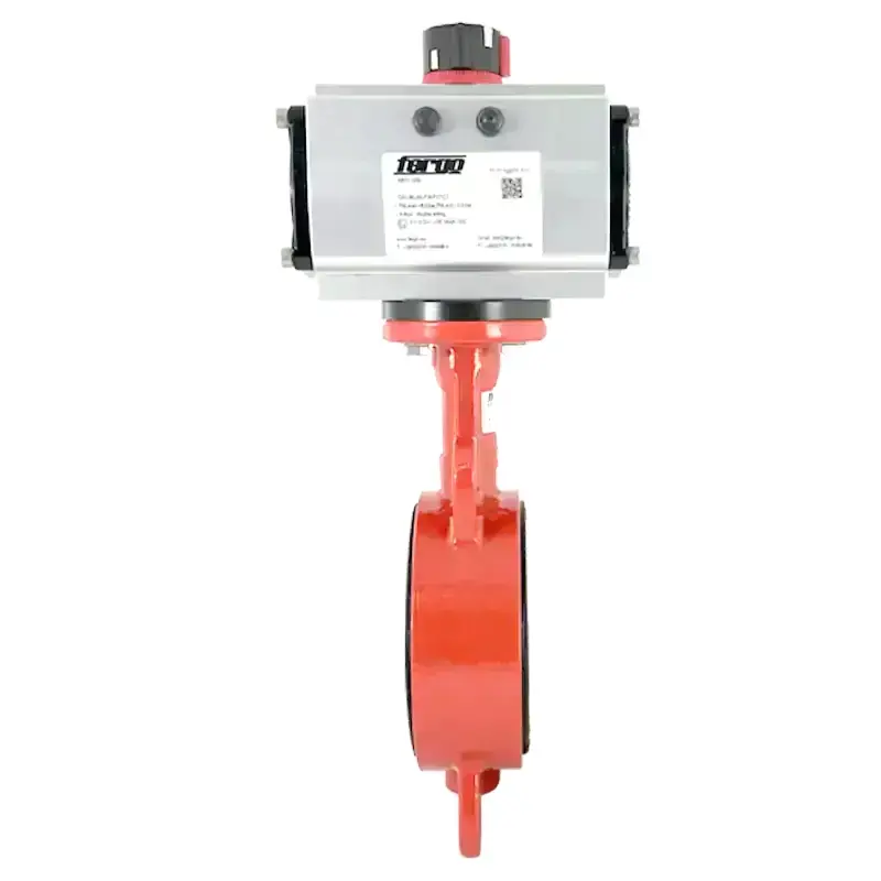 Produktfoto 1 von Fergo AK210 Absperrklappe DN 80 PN10/16 FPM/FKM (Viton) doppeltwirkend Antrieb