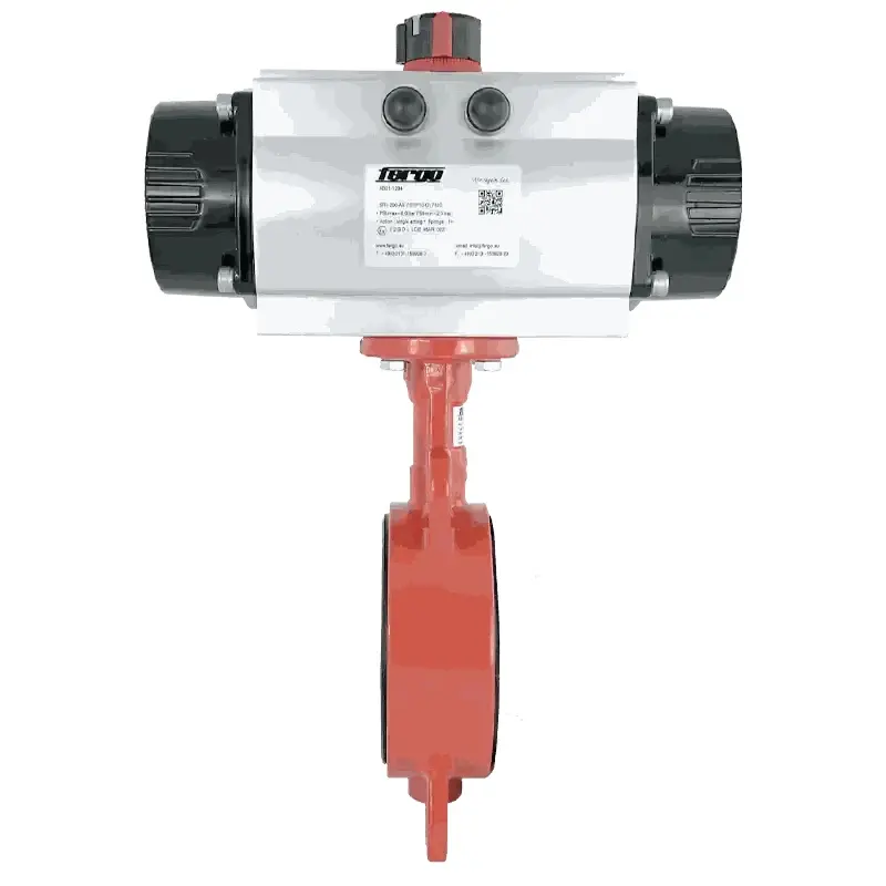 Fergo AK210 Absperrklappe DN 100 PN16 FPM/FKM (Viton) einfachwirkend Antrieb