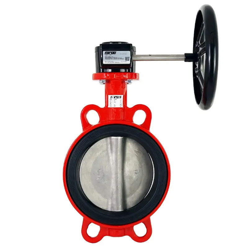 Fergo AK210 Absperrklappe DN 100 PN10/16 FPM/FKM Viton Getriebe