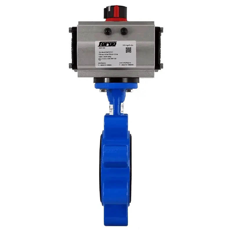 Produktfoto 1 von Fergo AK211 Absperrklappe DN 32 PN16 EPDM doppeltwirkend pneumatischer Antrieb