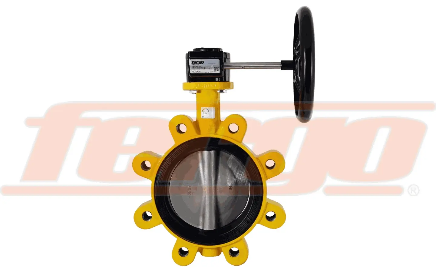 Fergo AK211G Gas Absperrklappe DN 32 PN16 DVGW-Gas NBR Getriebe