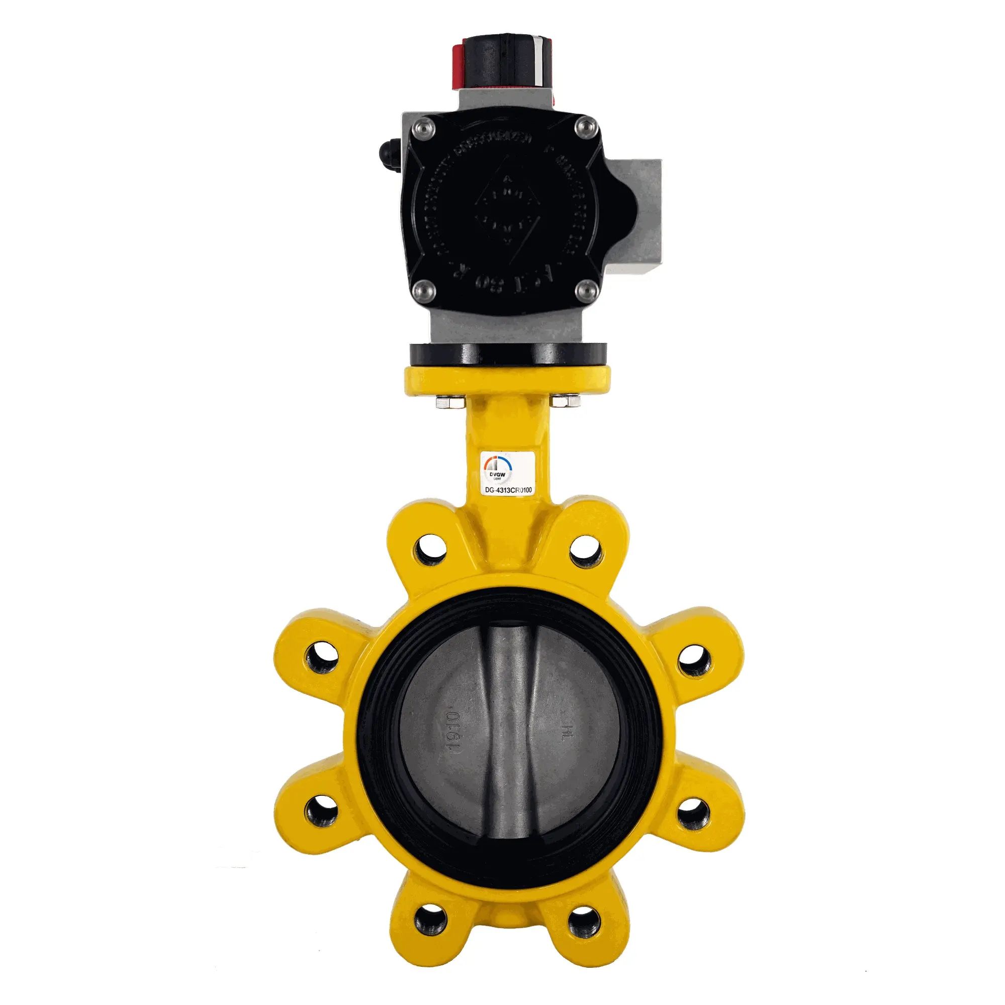 Produktfoto 1 von Fergo AK211G Gas Absperrklappe DN 32 PN16 DVGW-Gas NBR doppeltwirkend Antrieb