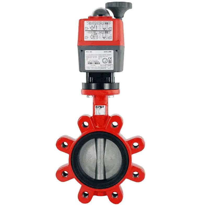Fergo AK211 Absperrklappe DN 65 PN16 FPM/FKM elektrischer Antrieb 24V - 230V