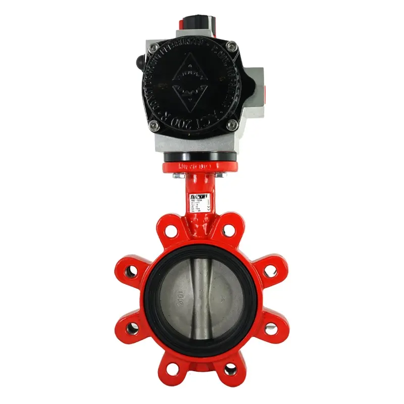 Fergo AK211 Absperrklappe DN 200 PN10 FPM/FKM (Viton) einfachwirkend Antrieb