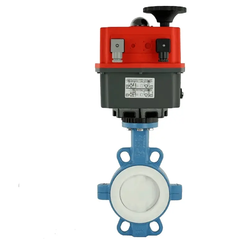 Produktfoto 1 von Fergo AK130 Absperrklappe DN 100 PN16 PTFE ausgekleidete Antrieb 24V - 230V