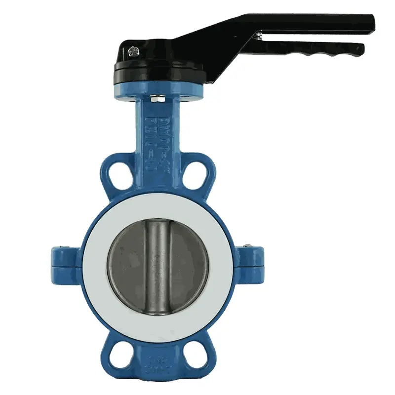 Fergo AK130 Absperrklappe DN 125 PN16 PTFE Edelstahl Handhebel