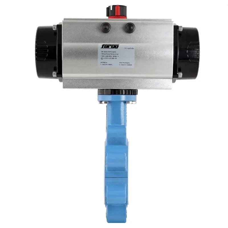 Produktfoto 1 von Fergo AK131 Absperrklappe DN50 PN10/16 PTFEe einfachwirkend Antrieb