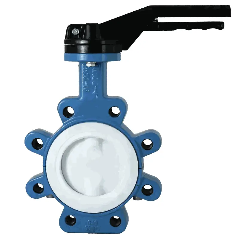 Produktfoto 1 von Fergo AK131 Absperrklappe DN 100 PN16 PTFE ausgekleidete Handhebel