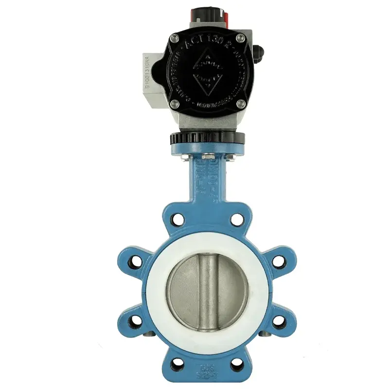 Produktfoto 1 von Fergo AK131 Absperrklappe DN 150 PN16 PTFE doppeltwirkend pneumatischer Antrieb