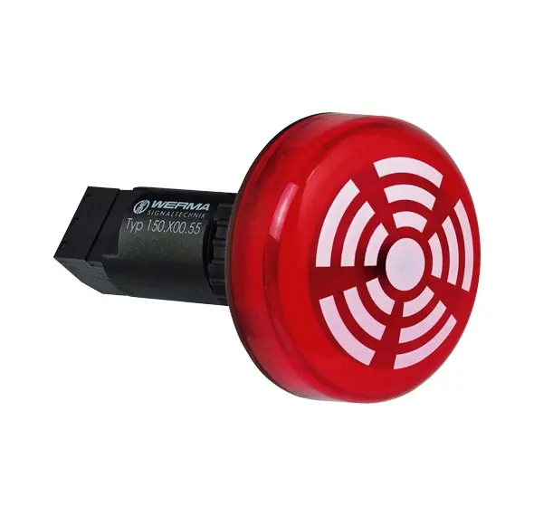 Produktfoto 1 von Werma 150.100.55, LED-Summer EM Dauerton 24VDC RD