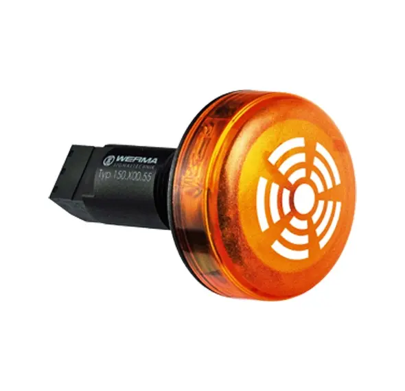 Produktfoto 1 von Werma 150.300.55, LED Summer EM Dauerton 24VDC YE