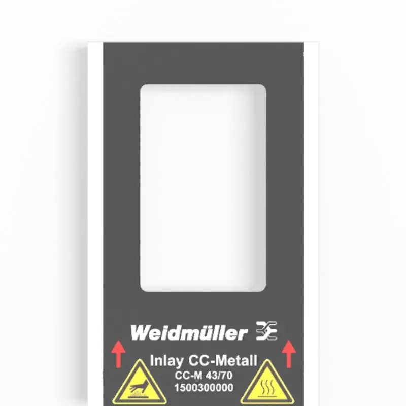Produktfoto 1 von WEIDMÜLLER INLAY CC-M 43/70, MetalliCard für PrintJet, P/n: 1500300000