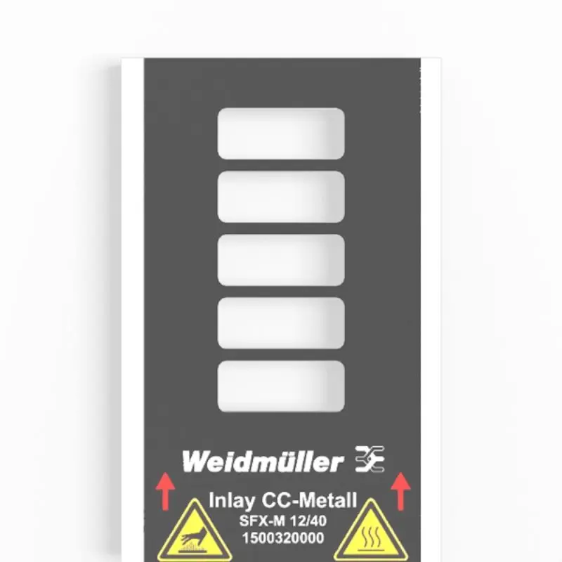 Produktfoto 1 von Weidmüller INLAY SFX-M 12/40, Inlay, P/n: 1500320000