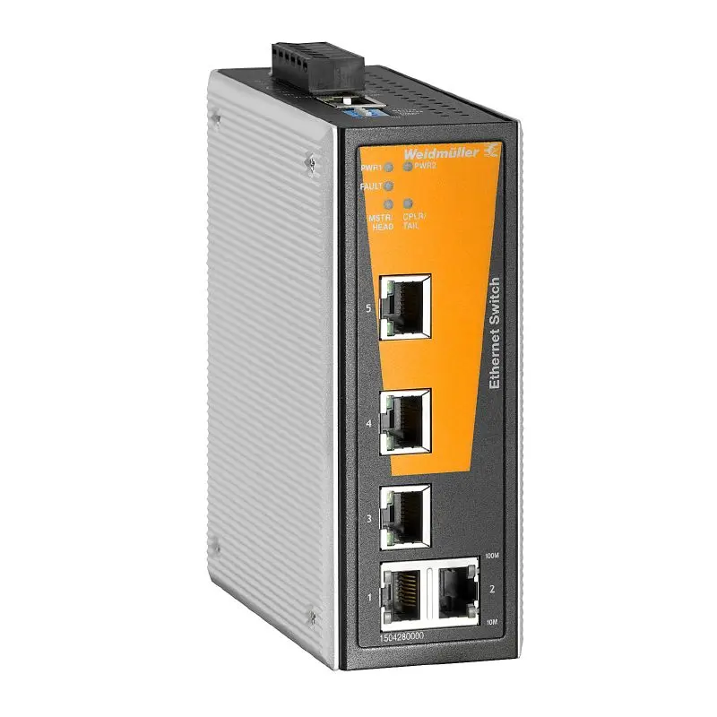 Produktfoto 1 von WEIDMÜLLER IE-SW-VL05M-5TX, Netzwerk Switch, managed, P/n: 1504280000