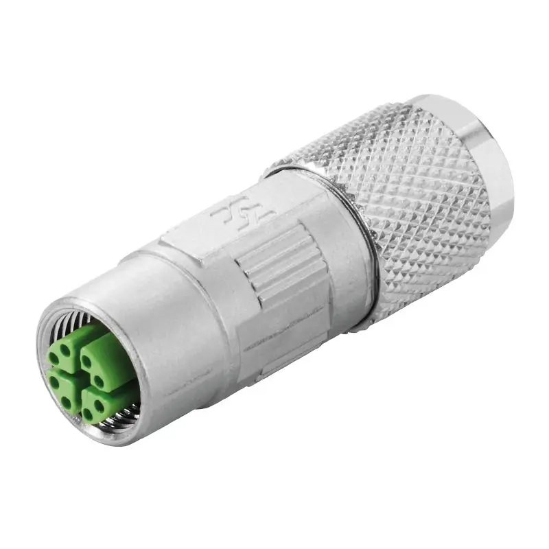 Produktfoto 1 von WEIDMÜLLER IE-PS-M12X-S-FH, Freikonfektionierbare Buchse, M12, P/n: 1516330000