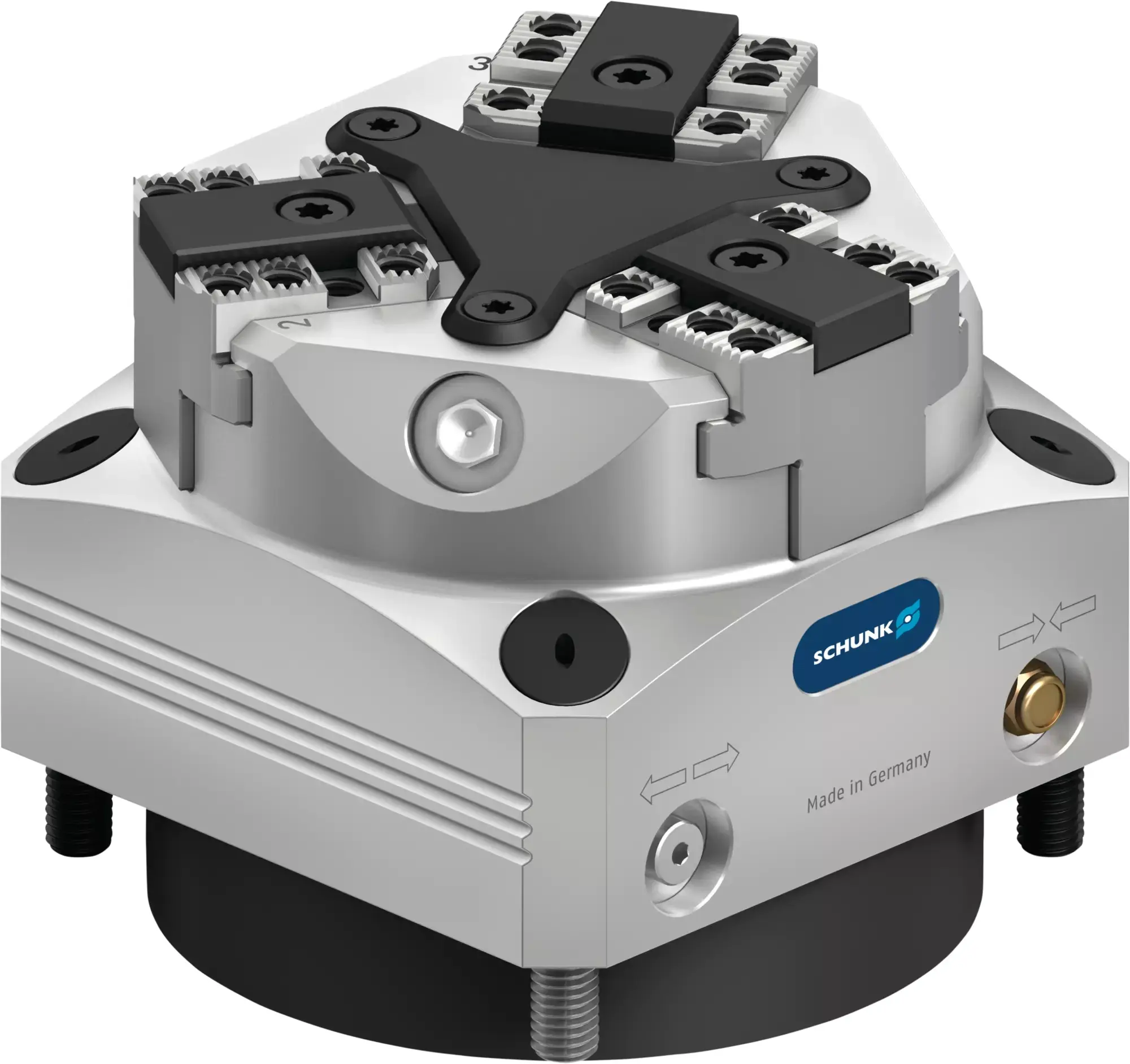 Produktfoto 1 von SCHUNK KRF3 100, Federgespannte 3-Backen-Kraftspannblöcke