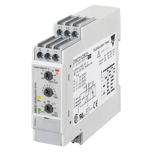 Produktfoto 1 von Carlo Gavazzi DMC01CB23, SPDT-MULTIFUNKTIONSTIMER