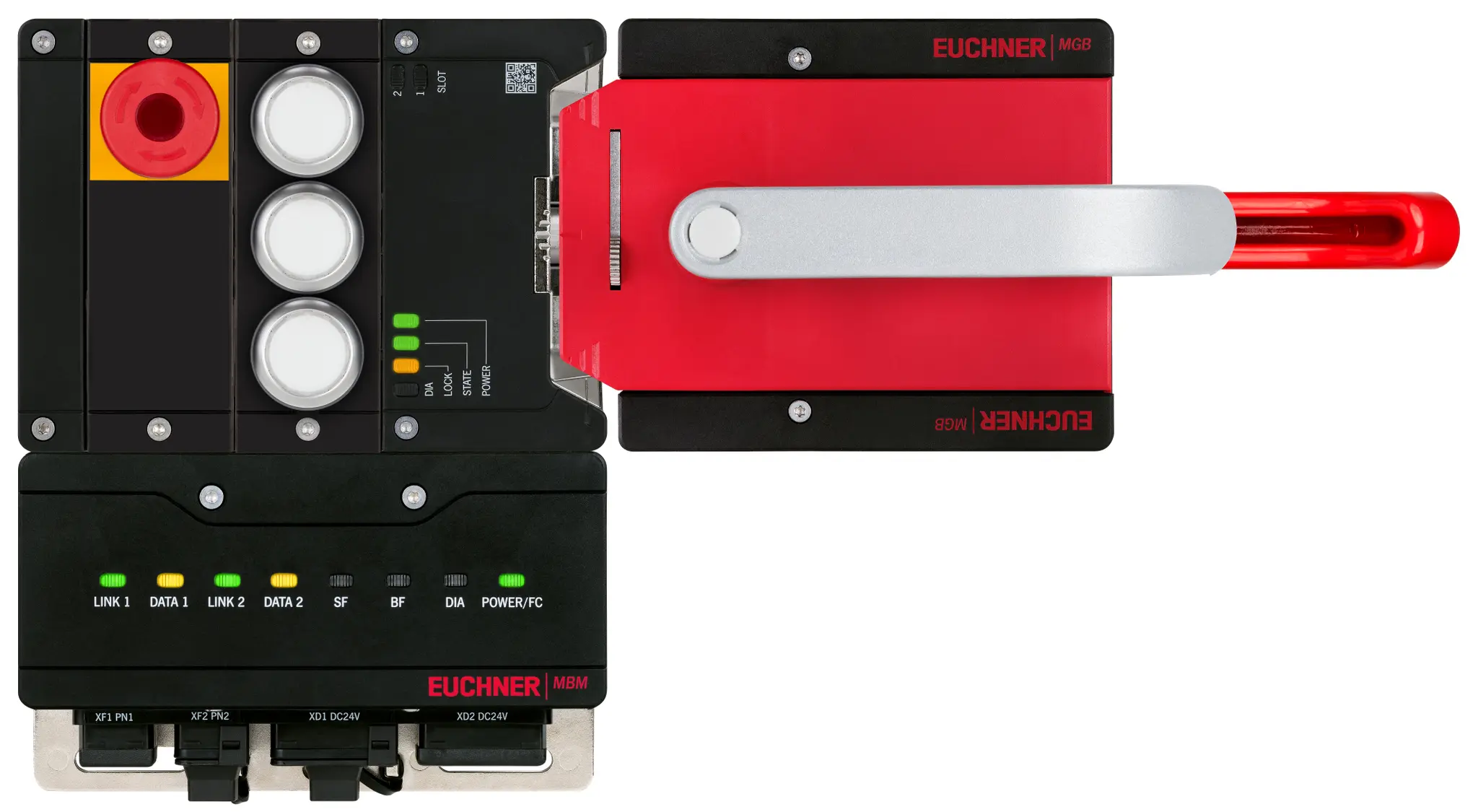 Produktfoto 1 von Euchner MGB2-L1HEB-PN-U-S3-AA-R-165351, Komplettset