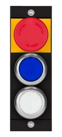 Produktfoto 1 von Euchner MSM-1-P-CA-APP-H3-165823, Submodul (Not-Halt, 2 Drucktaster beleuchtet)