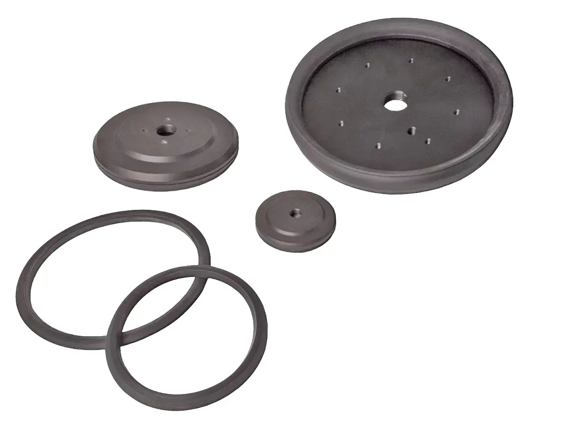 Produktfoto 1 von FIPA 160.215.009.15, Flachsauger Ø 215 mm EPDM schwarz