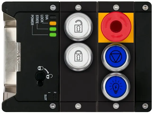 Produktfoto 1 von Euchner MGB2-L1-MLI-U-YE1E2-CA-L-162935, Zuhaltemodul