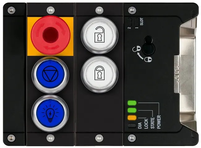 Produktfoto 1 von Euchner MGB2-L1-MLI-U-YE1E2-CA-R-162933, Zuhaltemodul