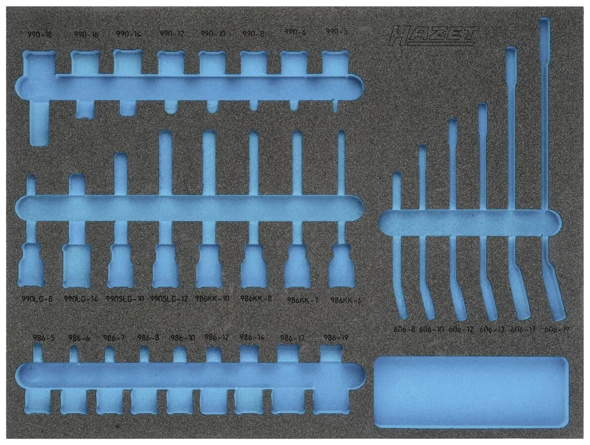 Produktfoto 1 von Hazet 163-367L, Schaumstoffeinlage (L x B) 519mm x 392mm