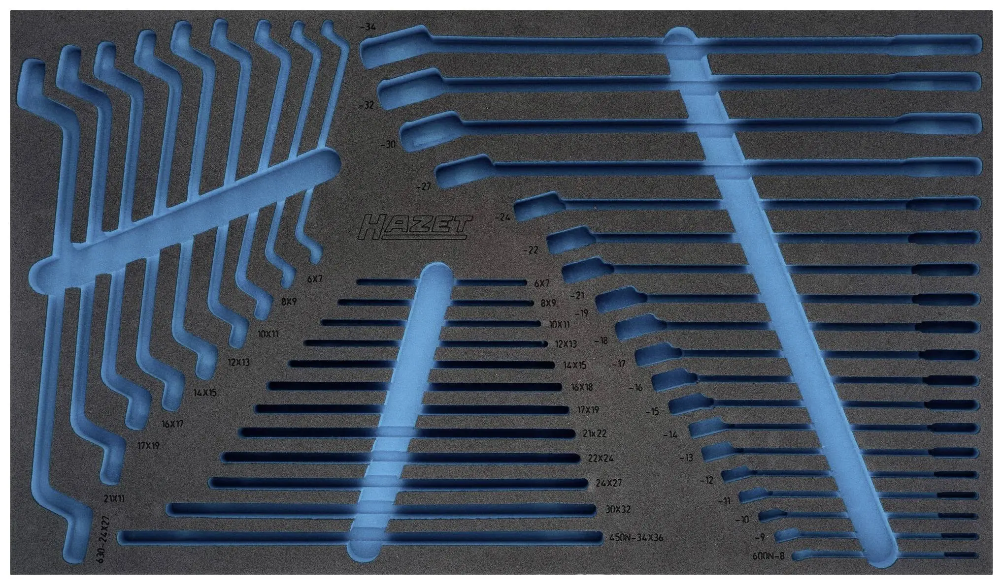 Produktfoto 1 von Hazet 163-478L, Schaumstoffeinlage (L x B) 691mm x 392mm