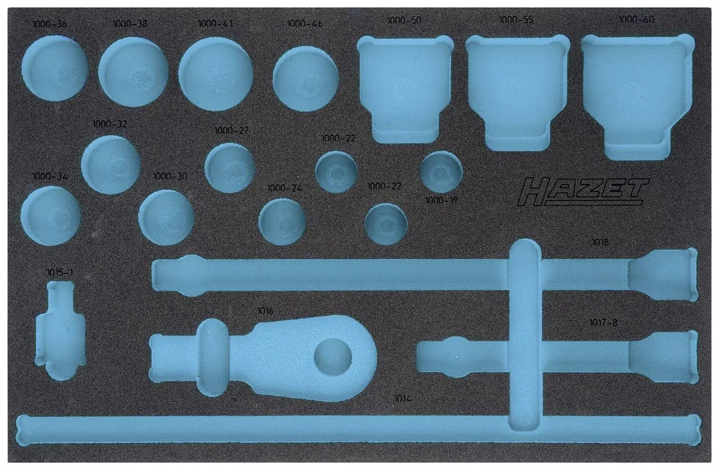 Produktfoto 1 von Hazet 163-406L, Schaumstoffeinlage (L x B) 519mm x 342mm