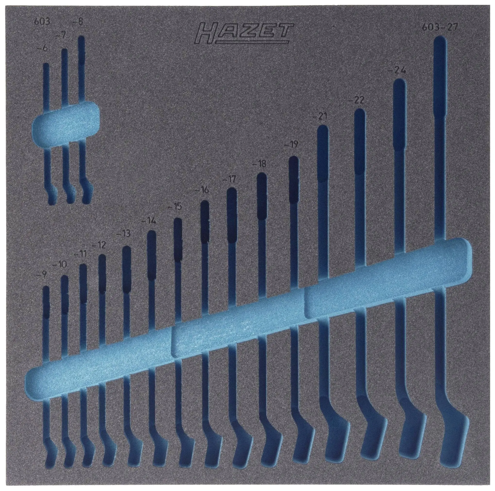 Produktfoto 1 von Hazet 163-99L, Schaumstoffeinlage (L x B) 344mm x 342mm