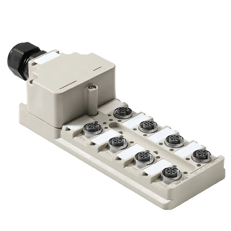 Produktfoto 1 von WEIDMÜLLER SAI-8-M 5P M12 OL, Haubenverteiler, M12, P/n: 1740190000