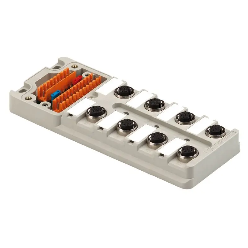 Produktfoto 1 von WEIDMÜLLER SAI-8-M 3P IDC UT, Haubenverteiler Gehäuseunterteil, P/n: 1760061000