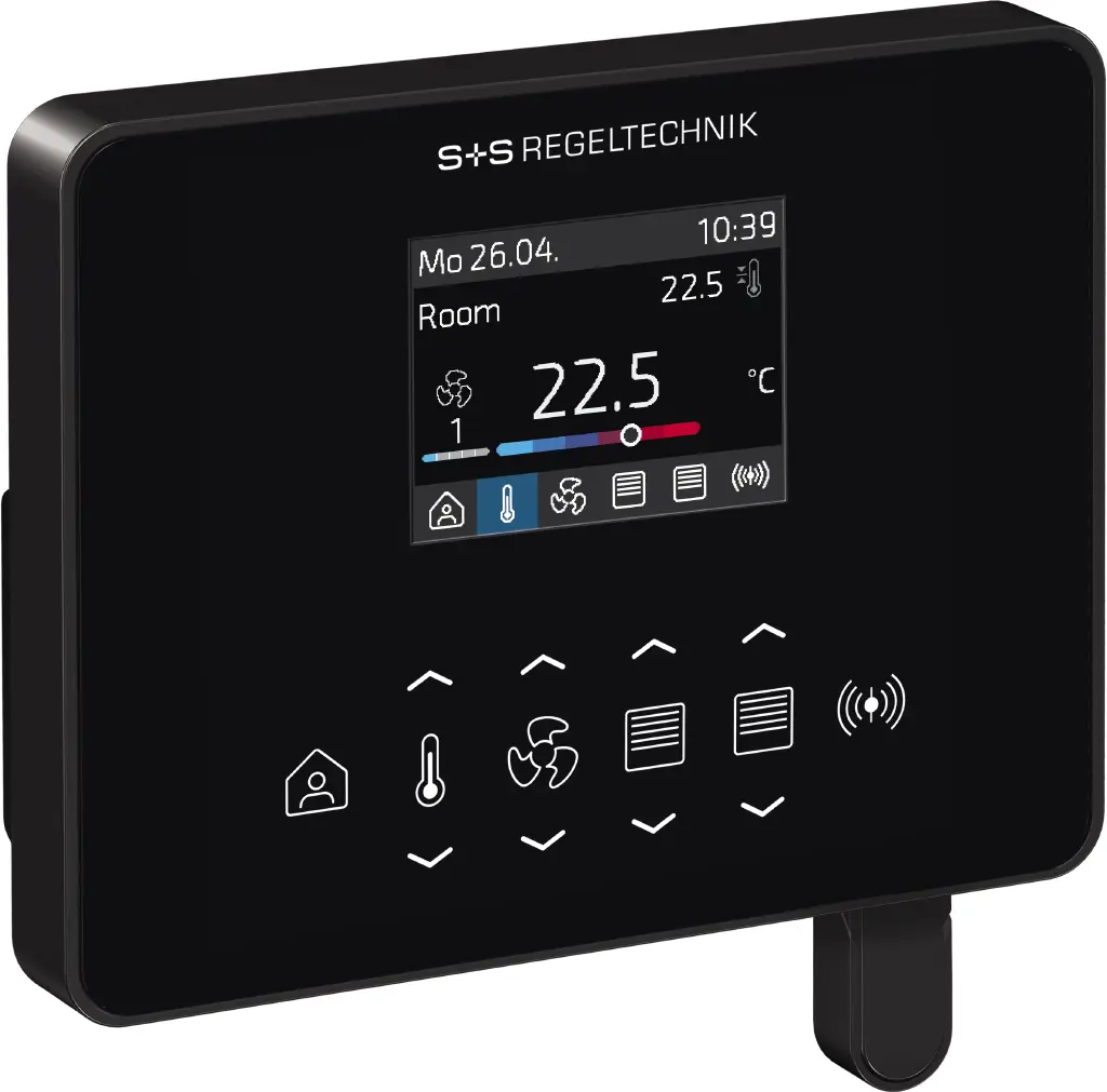 Produktfoto 1 von S+S REGELTECHNIK RYM1-4021-M610-002 1402-RH-CO2-MOD-BB Raumbediengerät