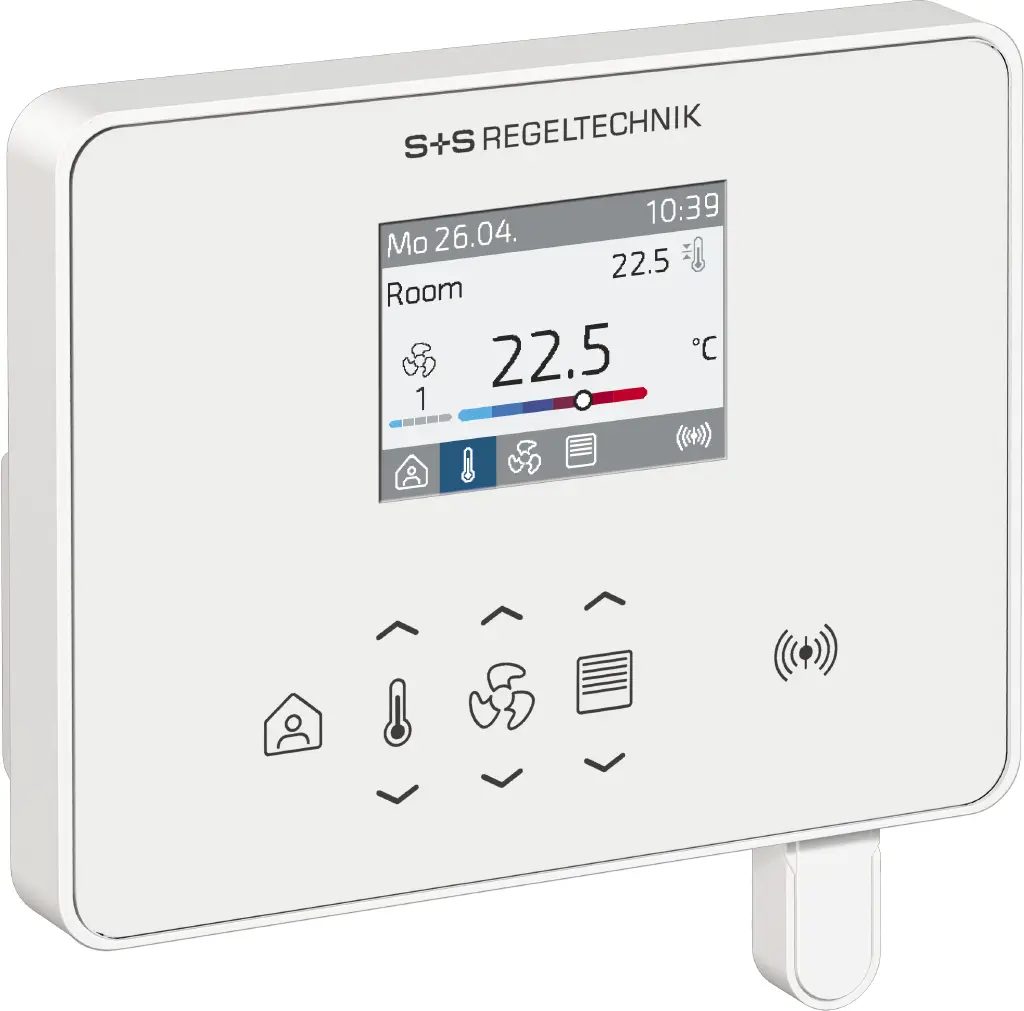 Produktfoto 1 von S+S REGELTECHNIK RYM1-4011-M611-001 1401-RH-CO2-MOD-AP-B Raumbediengerät