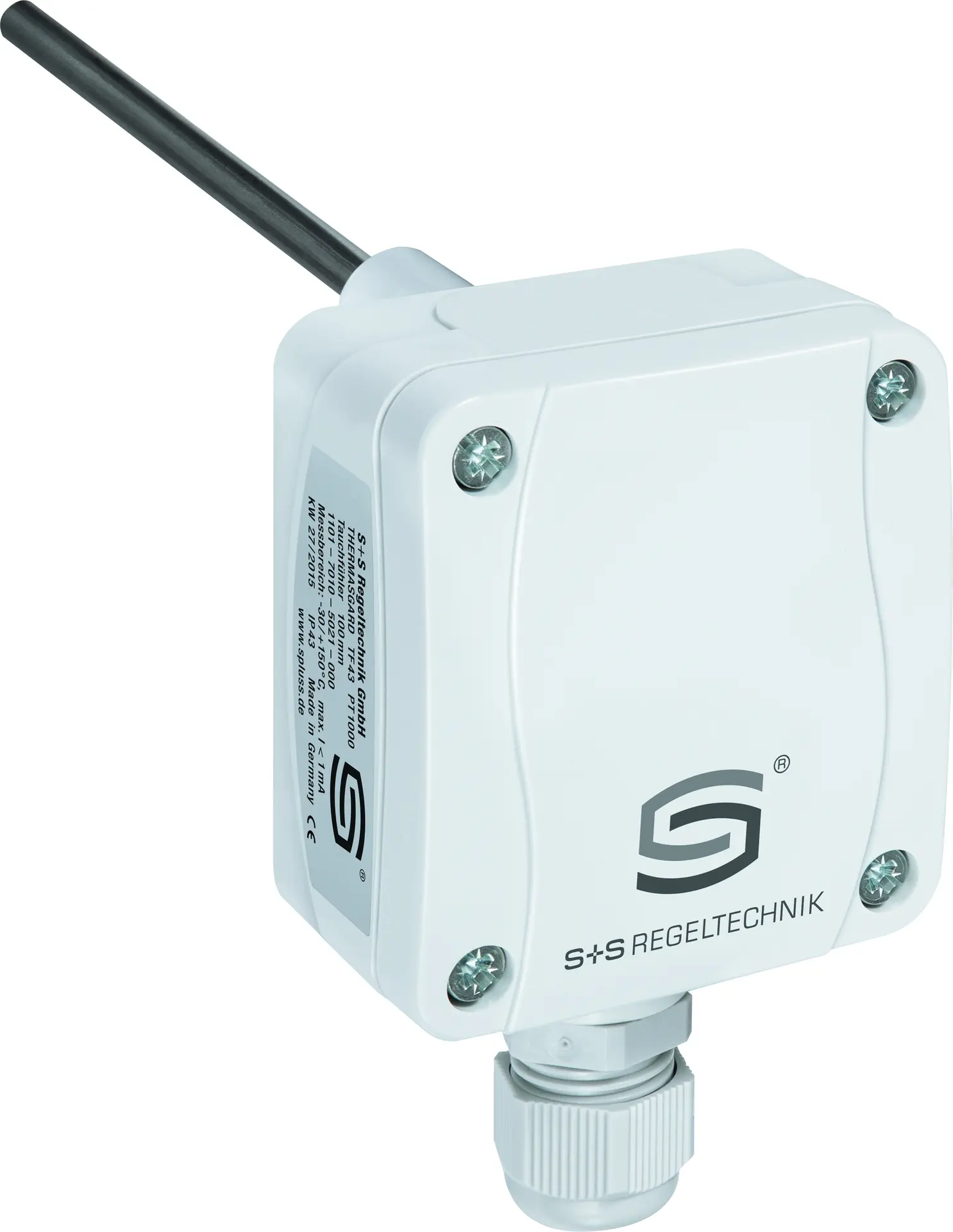 Produktfoto 1 von S+S REGELTECHNIK 1101-7021-0071-000 TF65 NiTK 350mm Tauchtemperatursensor