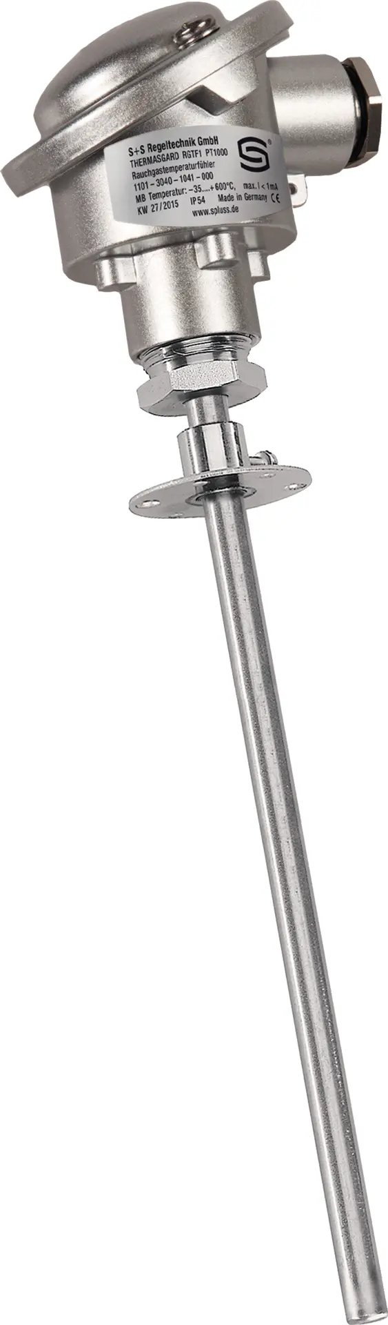Produktfoto 1 von S+S REGELTECHNIK 1101-3040-1063-000 RGTF1 Pt100 300mm Kanaltemperaturfühler