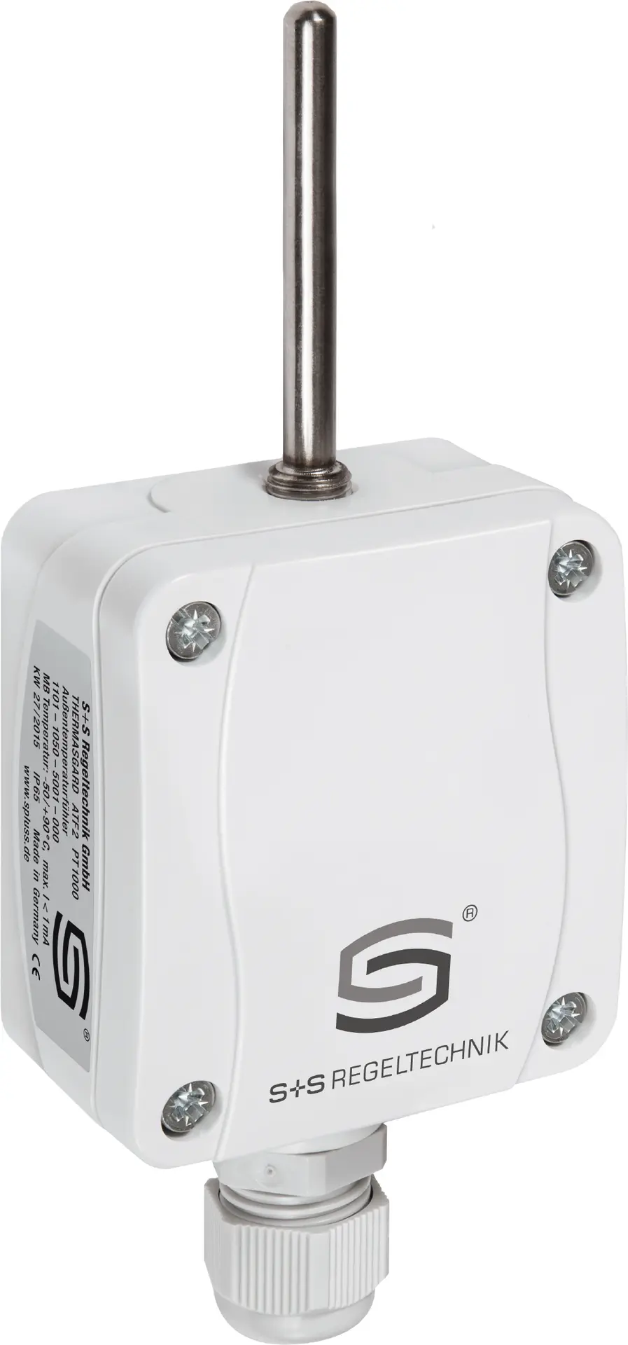Produktfoto 1 von S+S REGELTECHNIK 1101-1050-6003-000 ATF2 Pt1000A Außentemperatursensor