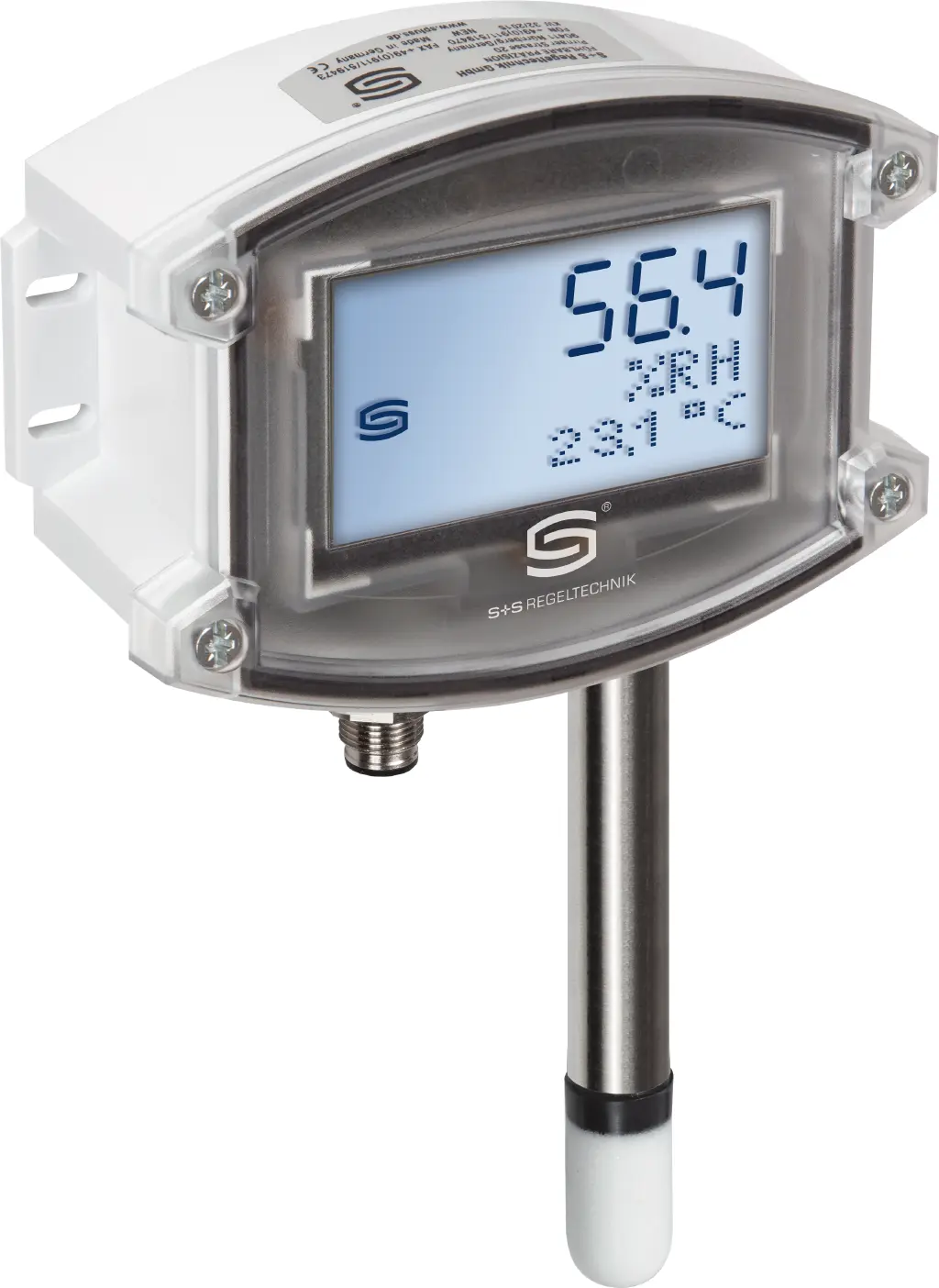 Produktfoto 1 von S+S REGELTECHNIK 2003-6122-1100-001 AFTF-20-U Q LCD Aufputz