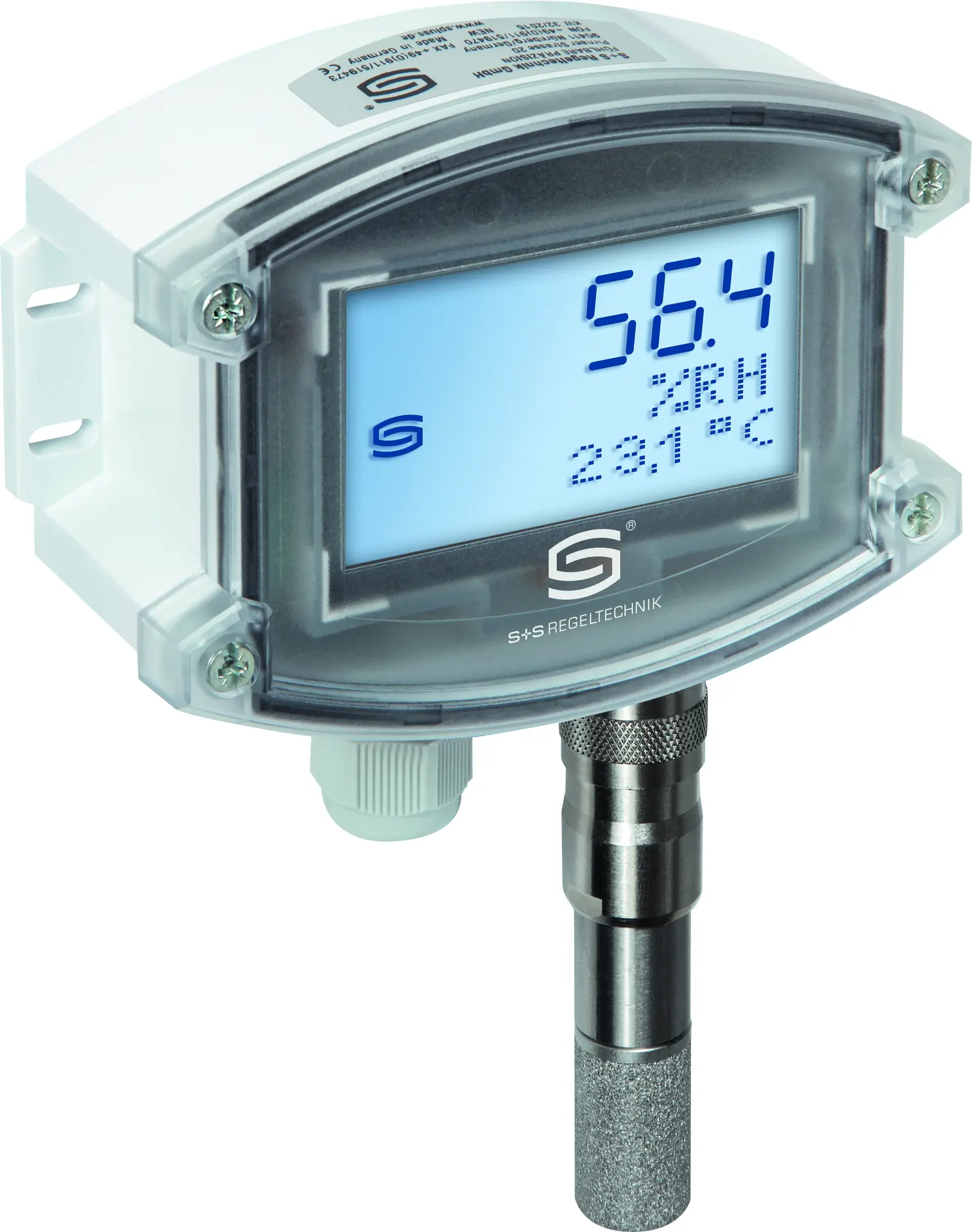 S+S REGELTECHNIK 1201-7132-1400-101 AFTF-25-I LCD Feuchte